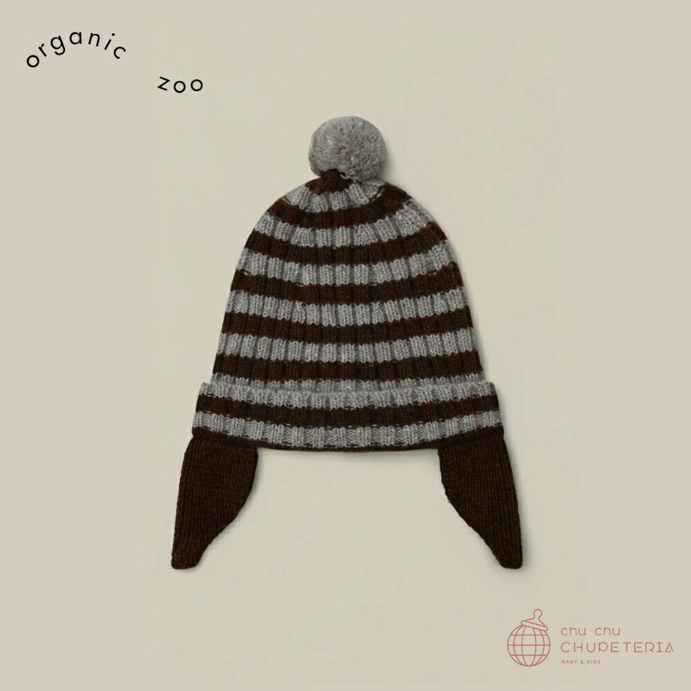 【organic zoo】Stripes Pom Pom Hat　/　オーガニックズー　オーガニック ズー　帽子　ハット　ストライプ　ポンポン　ギフト 6,811円