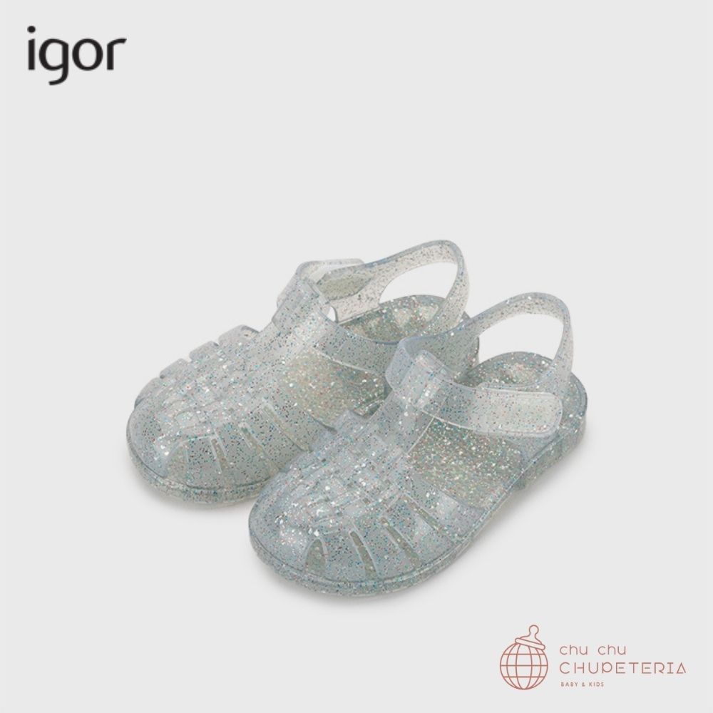 igor イゴール CLASICA V. BLACK GLITTER クラシカ グリッター 031 FUME サンダル BB337 main image 0