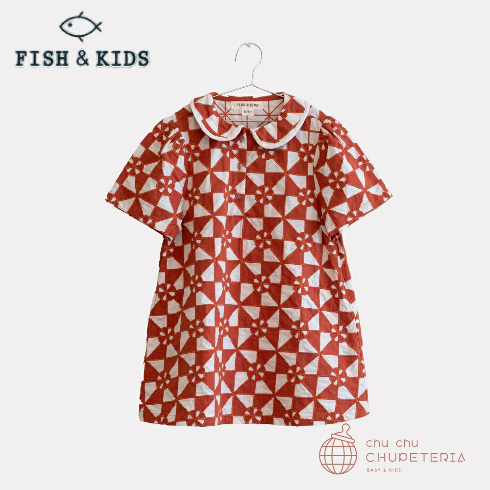 【楽天市場】【Fish & Kids】PATCHWORK DRESS / フィッシュアンドキッズ フィッシュ&キッズ 25SS ワンピース ...