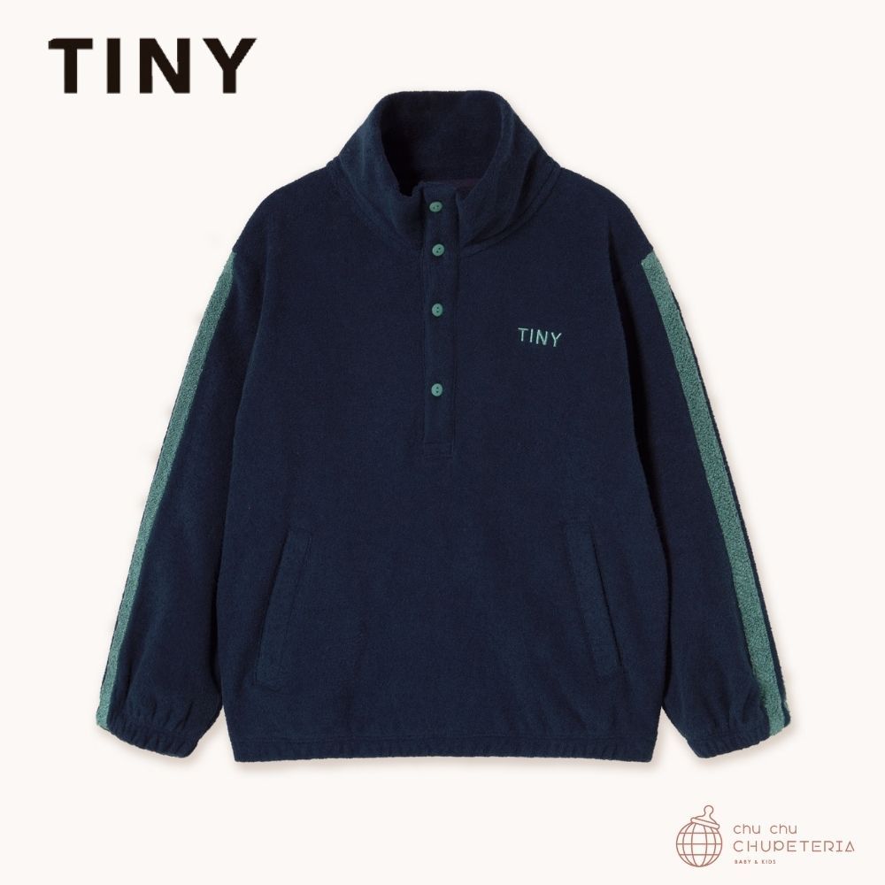 【TINYCOTTONS】TOWEL MOCKNECK SWEATSHIRT navy