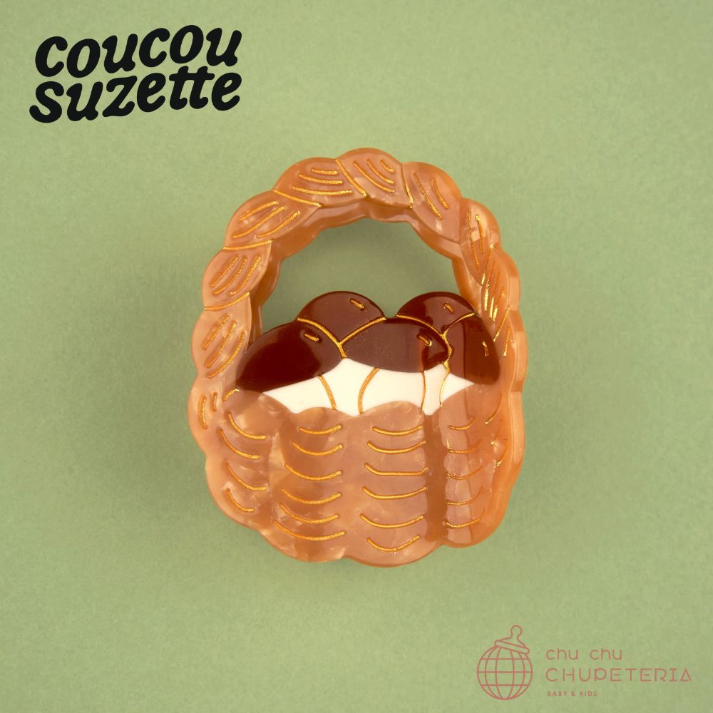 ＼＼3,980円以上送料無料 ／／【Coucou Suzette】Mushroom Basket Hair Claw　/　ククシュゼット クク 正規商品 正規 公式 ヘアアクセ ヘッドアクセ ヘアクリップ クリップ バレッタ クロー きのこ キノコ バスケット画像