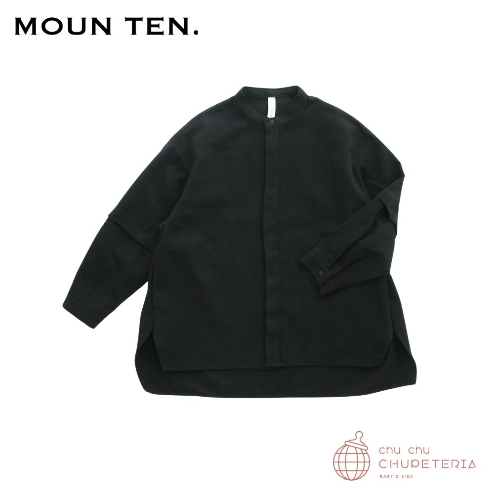【MOUN TEN.】c/hemp detachable shirt - black (25AW)