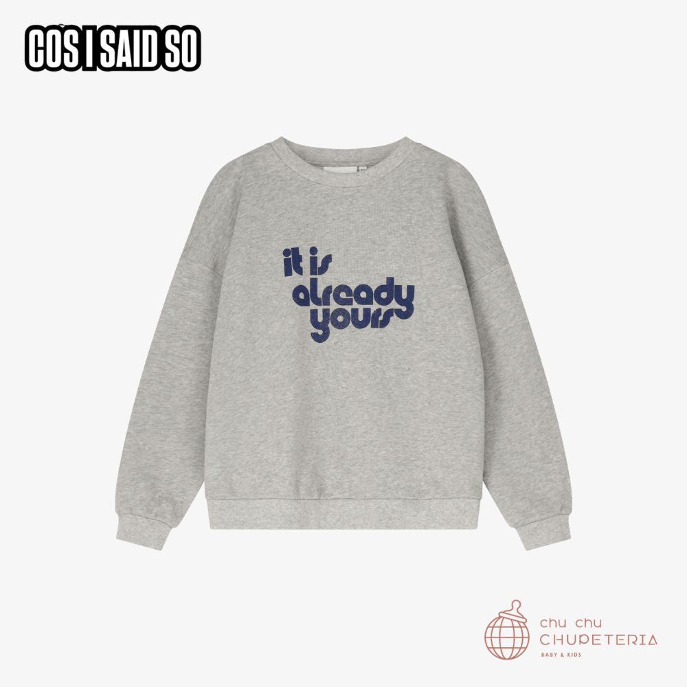 【COS I SAID SO】SWEATER / grey - IT IS ALREADY YOURS (25AW)