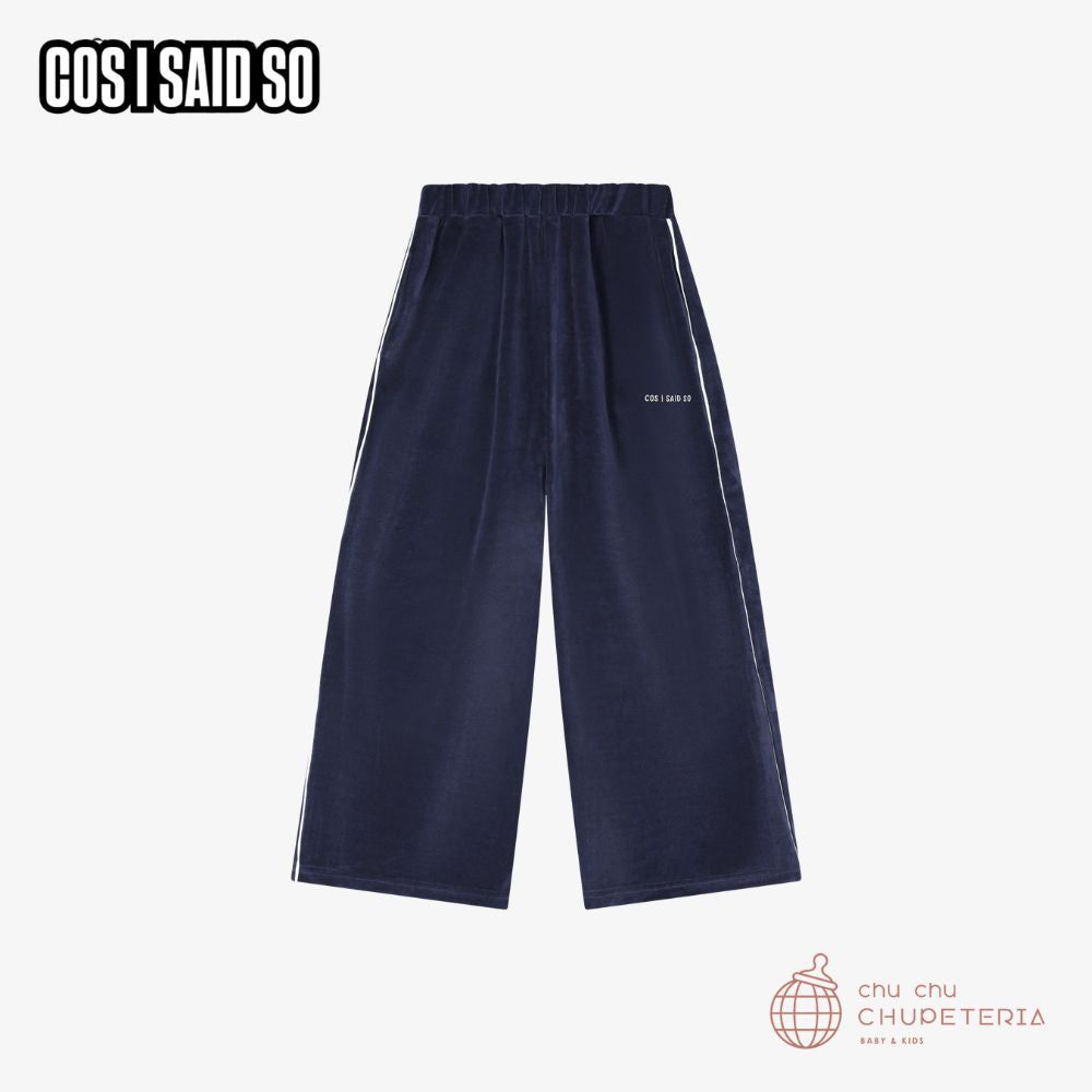 【COS I SAID SO】JOG TROUSER / velours (25AW)