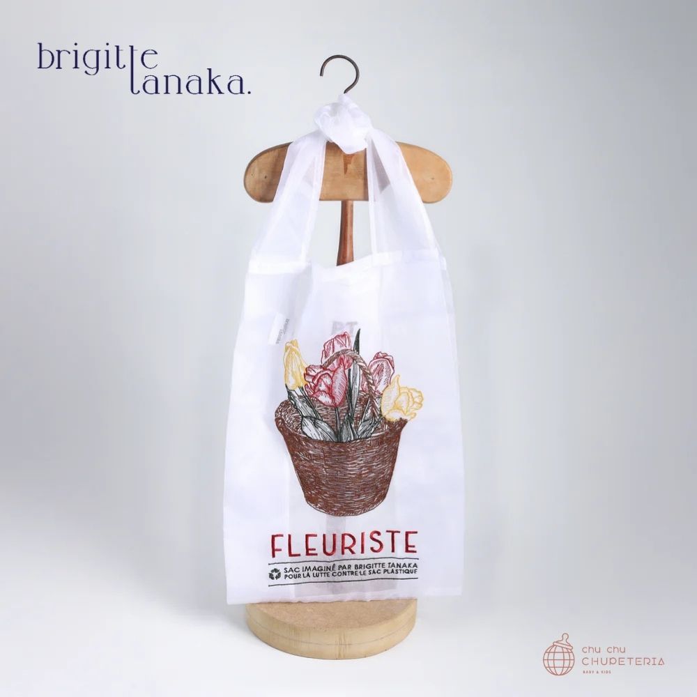 【Brigitte Tanaka】Sac Fleuriste Panier / ブリジットタナカ オーガンディー 御徒面子 差し上げ物 エコ御徒面子 合切袋