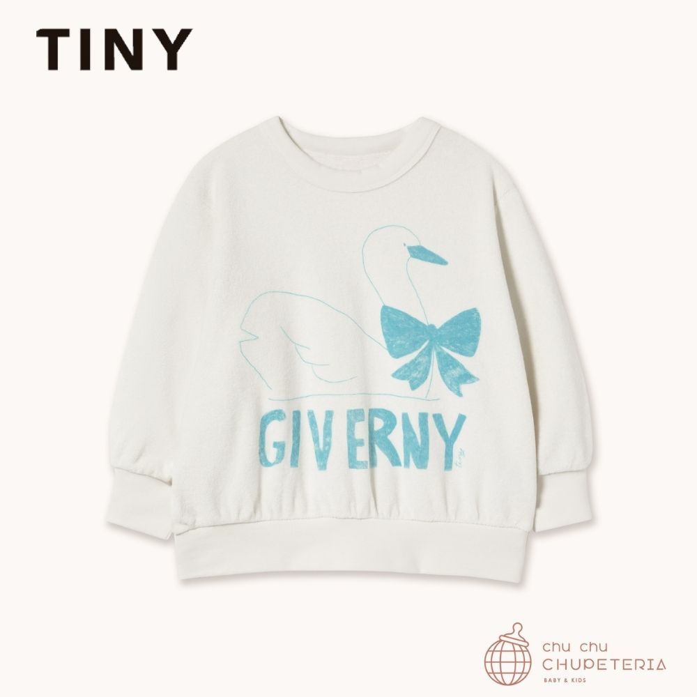 【TINYCOTTONS】SWAN GRAPHIC SWEATSHIRT off-white (26SS)