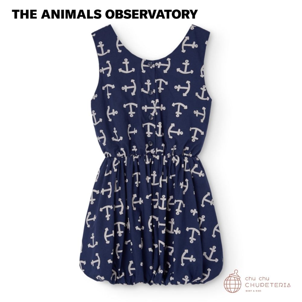 【THE ANIMALS OBSERVATORY】Flamingo Dress - DEEP BLUE(26SS)|chu chu CHUPETERIA