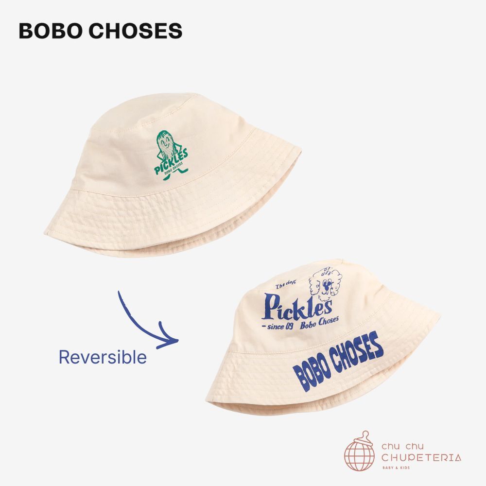【SS継続期間中クーポン券で最大限度20%OFF】【BOBO CHOSES】Bobo Choses Pickles reversible hat (26SS)