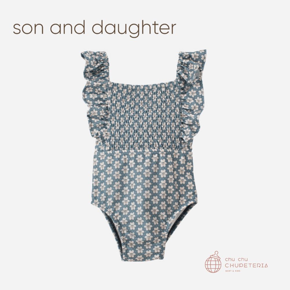 【SS継続期間中クーポン券で最大限度20%OFF】【son and daughter】 NAOUU SWIMSUIT/ 水泳着 外国で小わっぱ服 キッズ もの言う花ビキニ 水泳着 衣裳 スイムウェア 分かりやすい 今めかしい 花柄