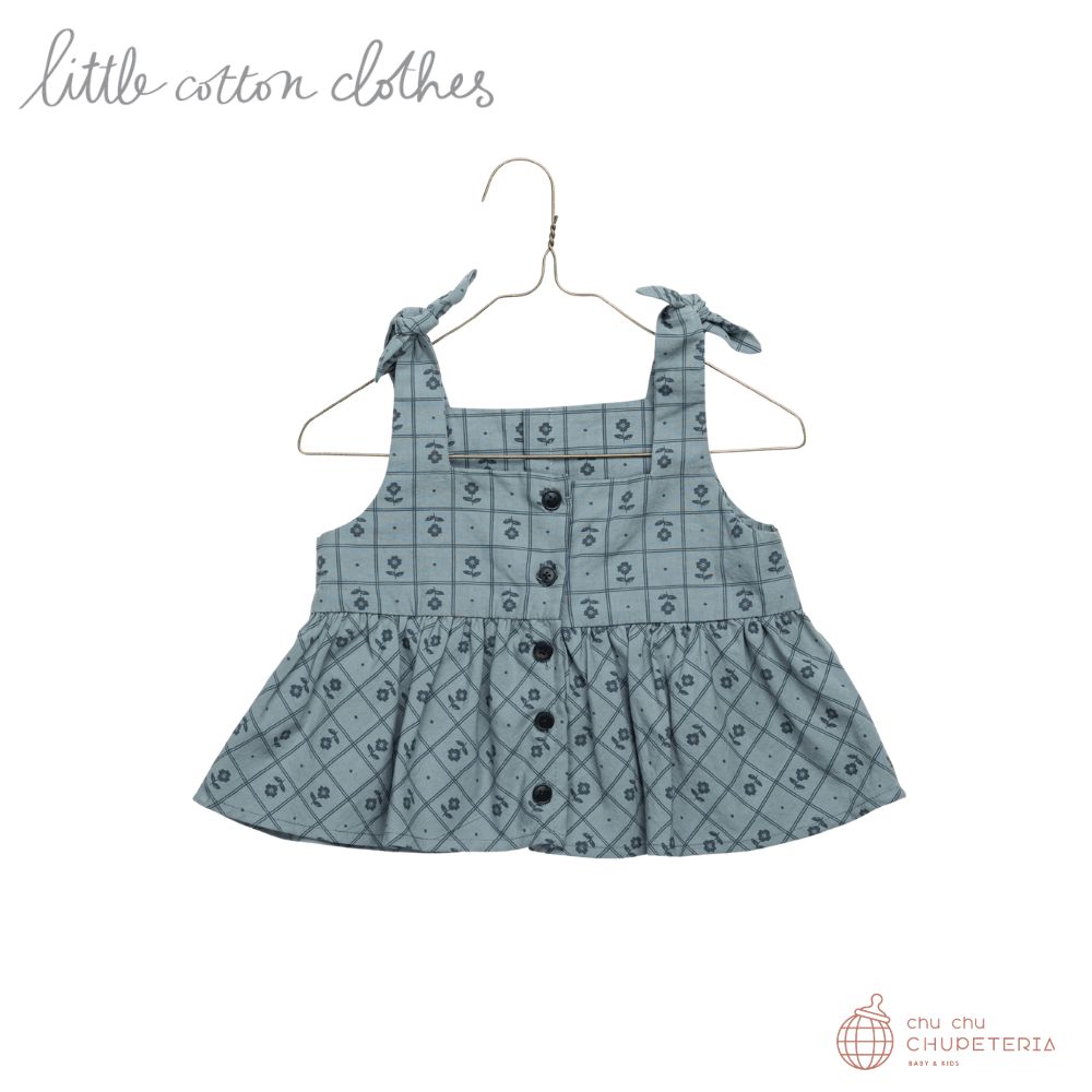 【SS継続期間中引き換え証で最大限度20%OFF】【Little Cotton Clothes】Shirley Top Thyme Floral /LCC リトルコットンクローズ 外国で赤ちゃん服 置き目品 御姉さん キッズ もの言う花 トップス