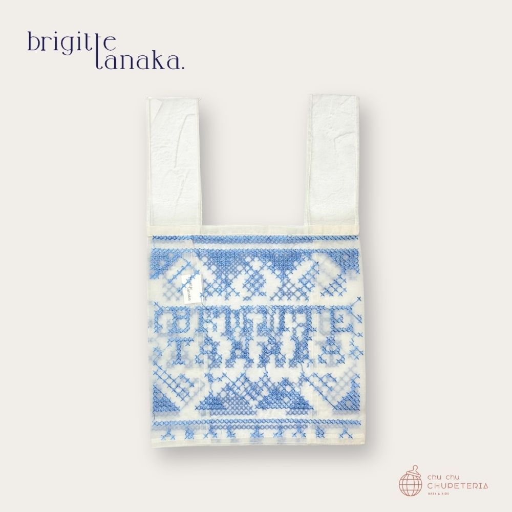【Brigitte Tanaka】Point Croix BT Blue Bag / ブリジット タナカ オーガンディー 御徒面子 差し上げ物 エコ御徒面子 ブリジットタナカ