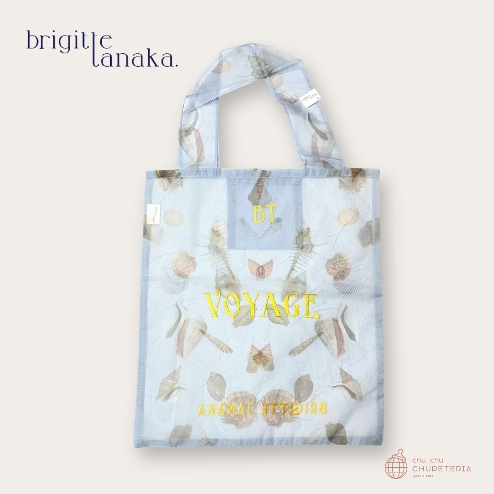 【Brigitte Tanaka】Coquillage Voyage Bag / ブリジット タナカ オーガンディー 御徒面子 差し上げ物 エコ御徒面子 合切袋