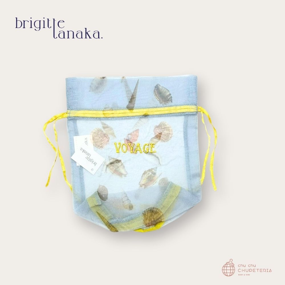 【SS継続期間中クーポン券で最大限度10%OFF】【Brigitte Tanaka】Coquillage Voyage Pouch / ブリジット タナカ オーガンディー 御徒面子 差し上げ物 エコ御徒面子 合財袋