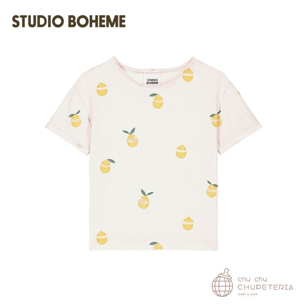 【SS継続期間中引き換え証で最大限度20%OFF】【STUDIO BOHEME】TSHIRT ESSENTIAL (TERRY) - SAND / LEMON / ボヘム 26SS 外国でちびっ子服 ちびっ子服 こども服 もの言う花 キッズ 80 90 100 110 生み出すこと祝賀会 差し上げ物 トップス 半袖
