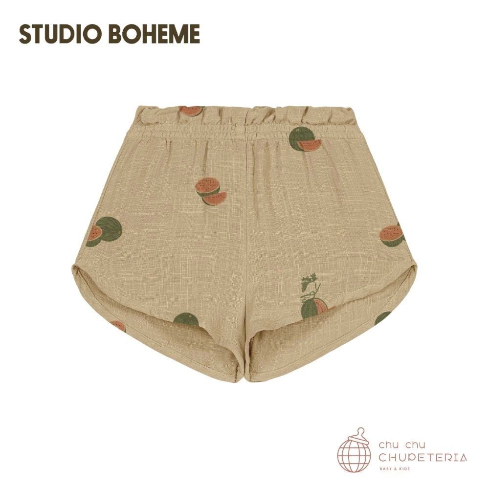【STUDIO BOHEME】SHORTS GEORGETTE - STARFISH / WATERMELON / ボヘム 26SS 外国で赤ちゃん服 赤ちゃん服 こども服 もの言う花 キッズ 80 90 100 110 生み出すこと祝賀会 遊撃手ズボン下 二分の一ズボン下 ボトムス