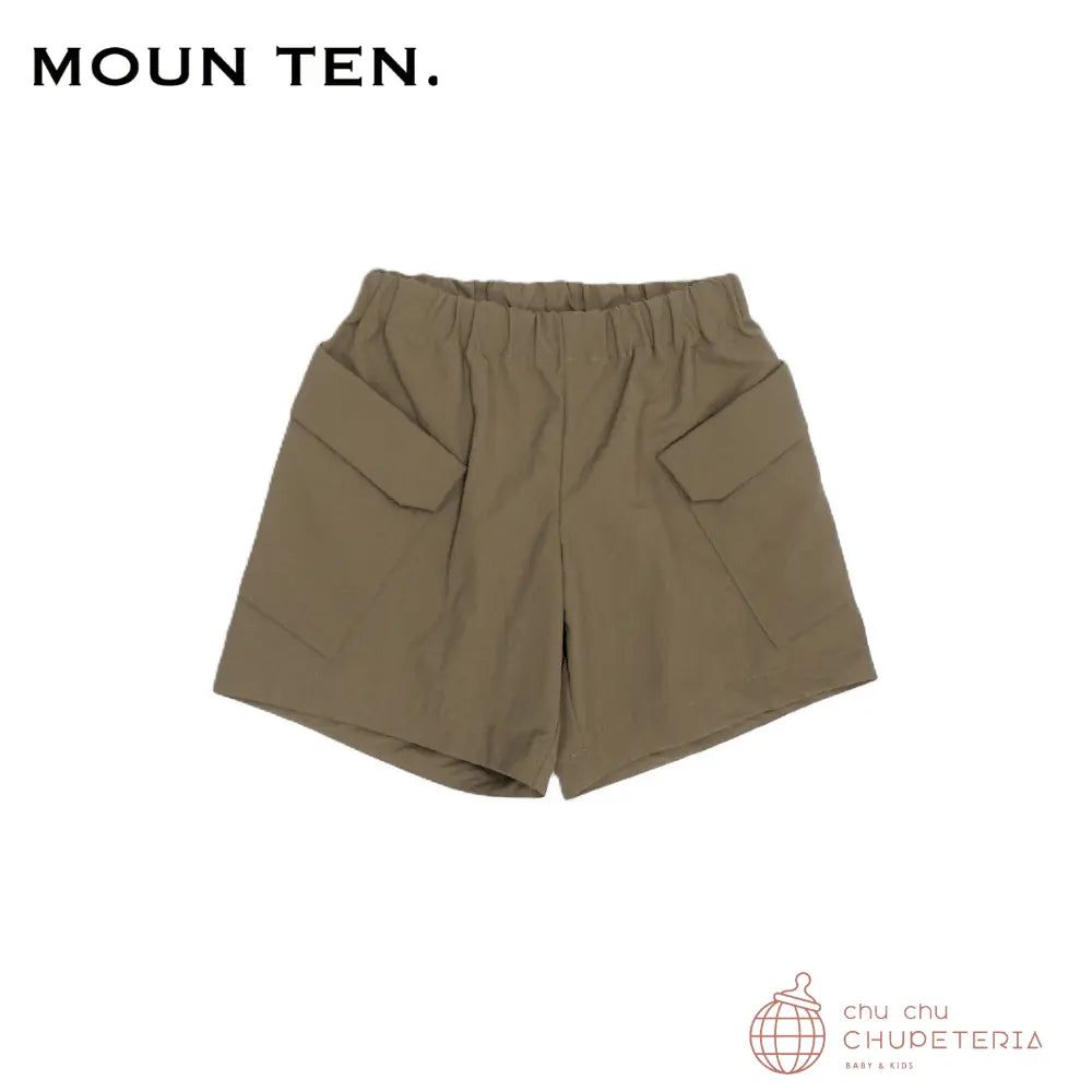 【MOUN TEN.】big pocket shorts - mocha / 牟礼  赤ちゃん服 80 90 100 110 120 130 キッズ お坊っちゃん もの言う花 差し上げ物 生まれ落ちる日 差し上げ物