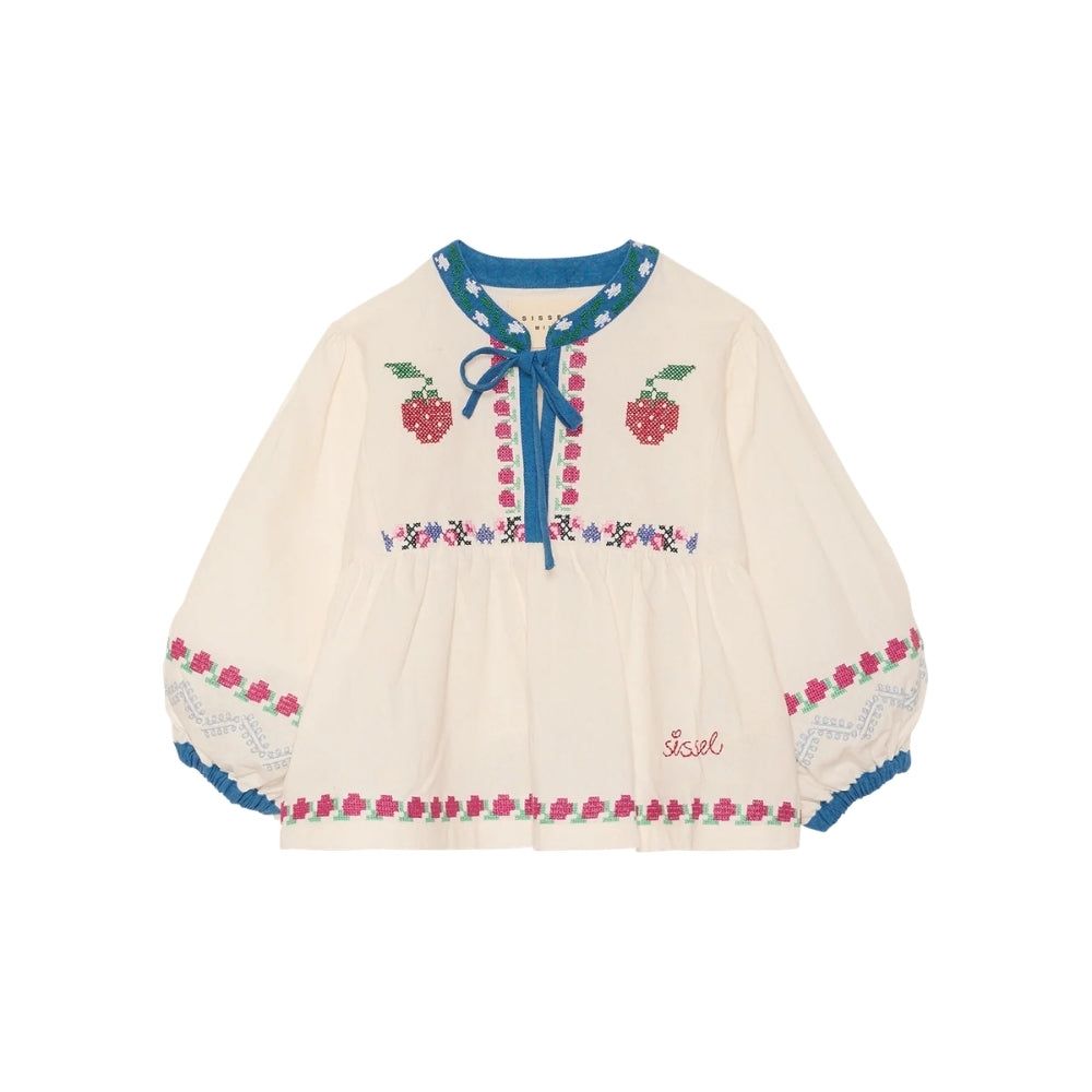 【SISSEL EDELBO】Falka MINI Top - Off White /シセルエルボー シ独居室 外国でちびっ子服 お坊っちゃん お嬢さん 定め事代わりになる店 差し上げ物 差し上げ物 生み出すこと祝賀会