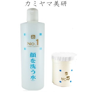 顔を洗う水　No.1ウォータークリーナー500ml＋No.5ウォーターゲル 500g