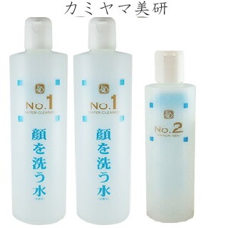 顔を洗う水 ウォータークリーナーNo1・500mlｘ2本＋No2・250ml