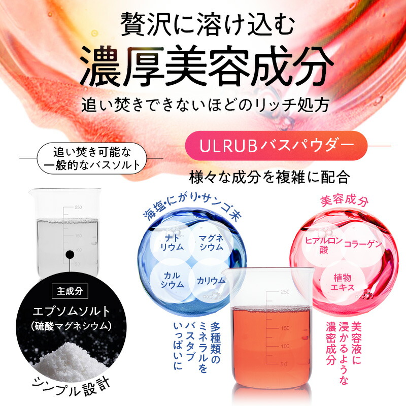 ULRUB ウルラブ バスパウダー 400g 【公式】 入浴剤 香水バスソルト