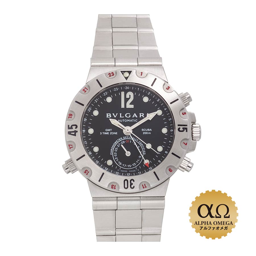 安い購入 ディアゴノスクーバgmt 中古 ヴィンテージ メンズ ブルガリ ブルガリ V148 Hamrahtrader Com