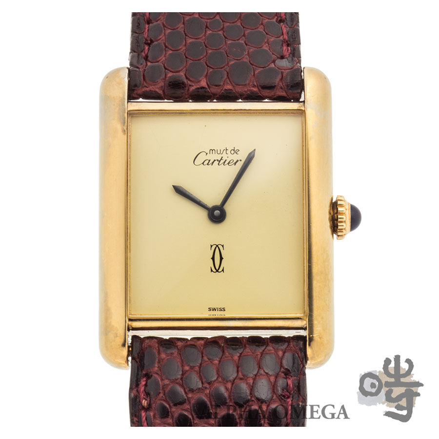 楽天市場】カルティエ マスト タンク SM Ref.W1010195 ヴェルメイユ SV