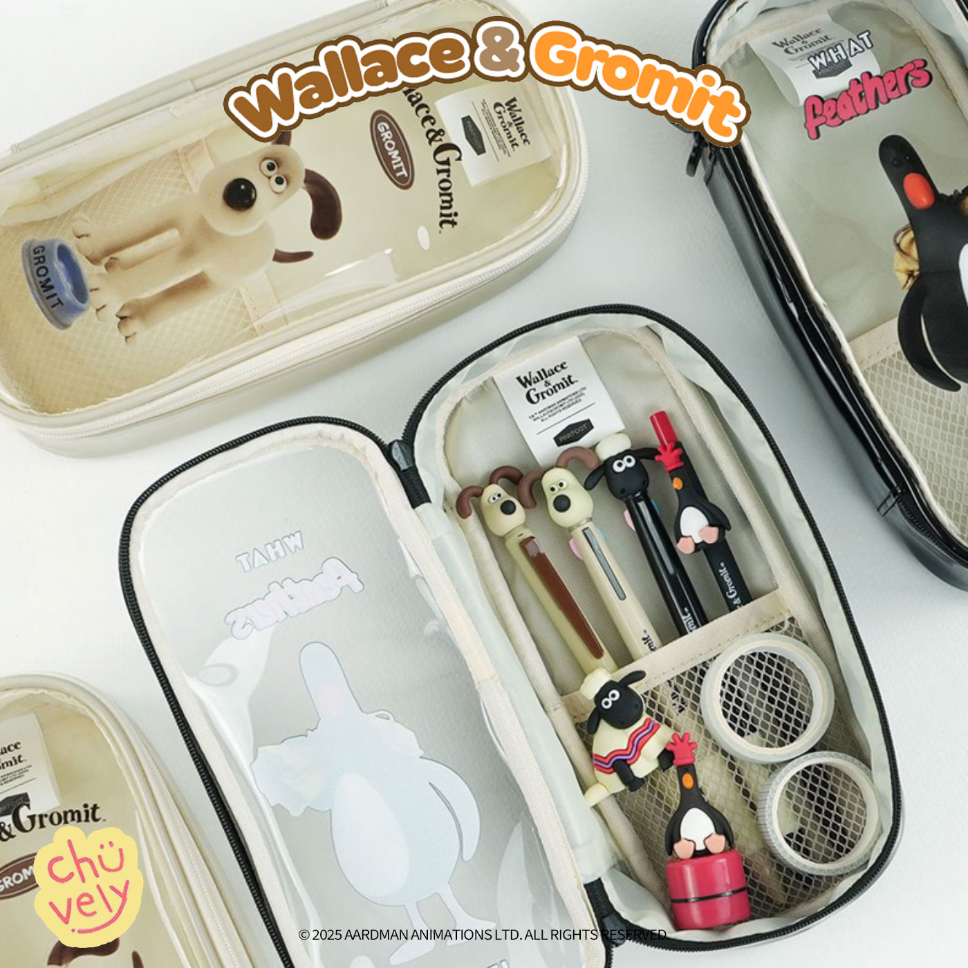 楽天市場】ウォレスとグルミット dvd ペンケース ペンポーチ PVCポーチ