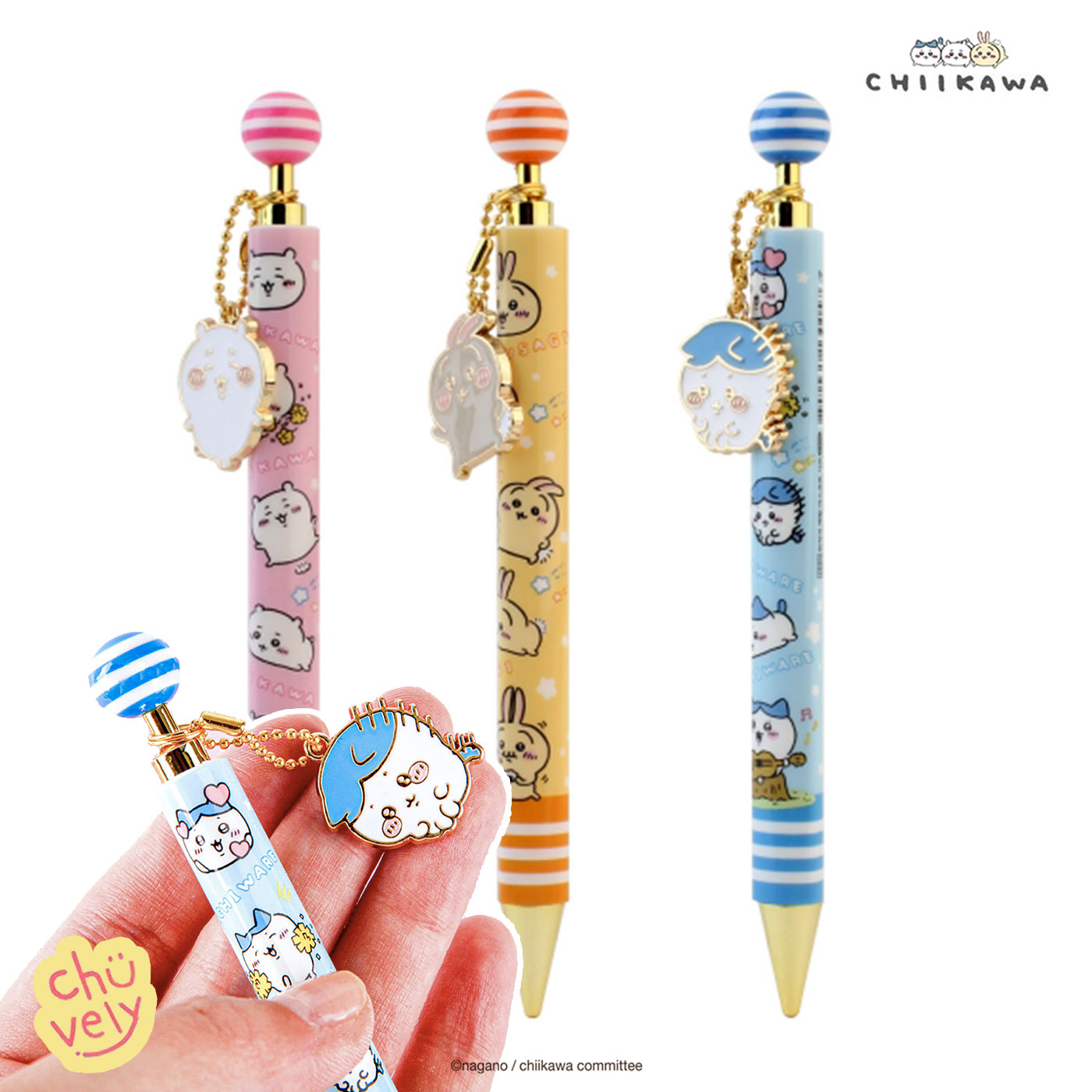 楽天市場】ちいかわ グッズ ハチワレ うさぎ マスコット シャープ 3本