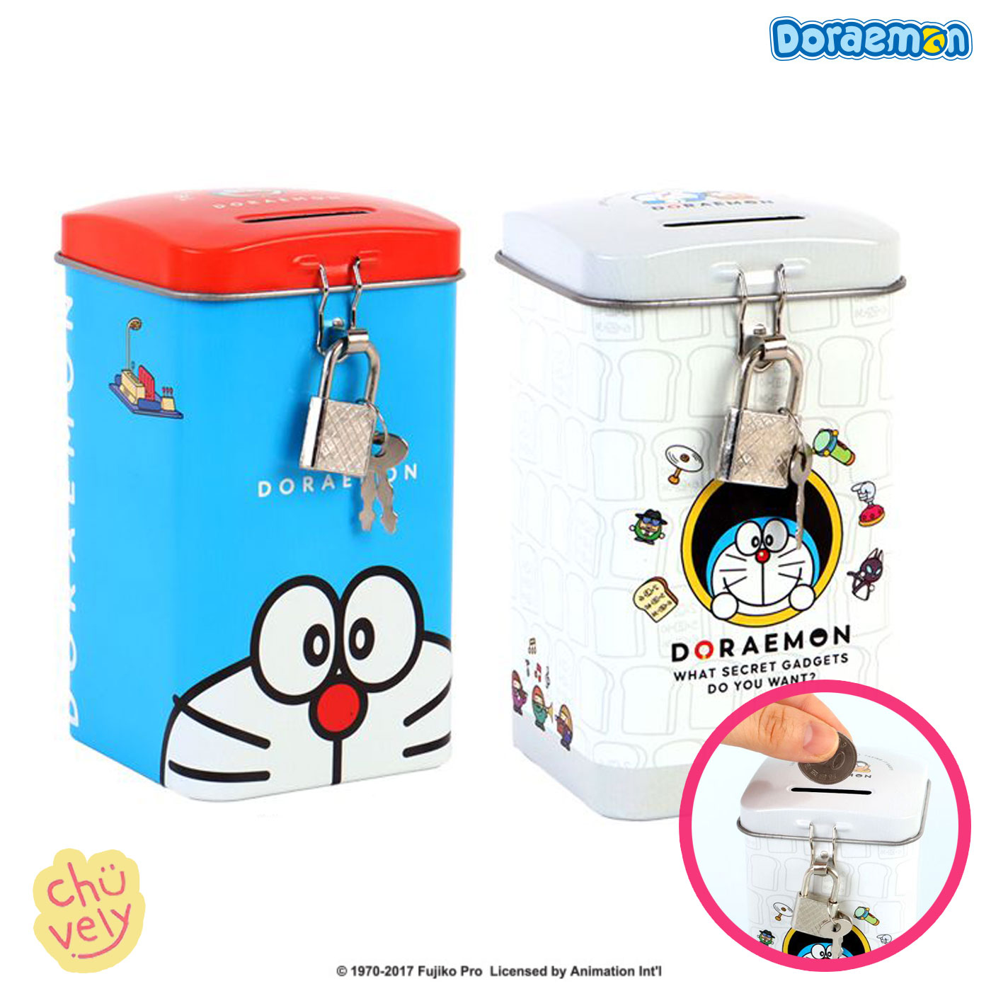 楽天市場】ドラえもん 貯金箱{ 雑貨 キャラクター ギフト 誕生日