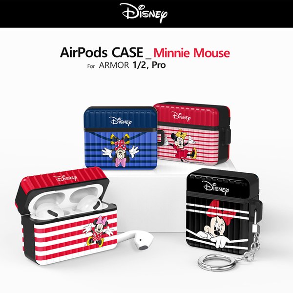 Airpodsprocase エアポッズプロ 1 2兼用 Disney イヤホン カラビナ キャラクター グッズ ストア スマホアクセサリー ディズニー ハード ワイヤレス 透明ケース 代引不可 Disney