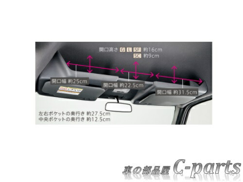 楽天市場】【純正：大型】HONDA N-VAN ホンダ Nバン【JJ1-100/200/300/400 JJ2-100/200/300/400】  ルーフコンソール[08U61-TXA-010B] : 車の部品屋 C-ｐarts