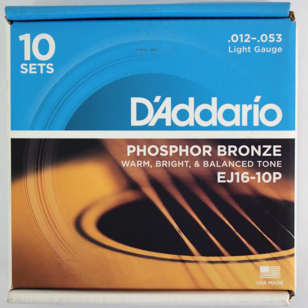 ダダリオ D'Addario EJ16-10P Light 012-053 10セット アコースティックギター弦