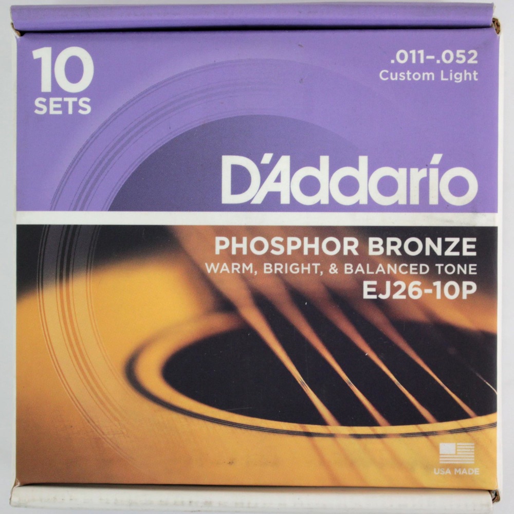 ダダリオ D'Addario EJ26-10P C.Light 011-052 10セット アコースティックギター弦