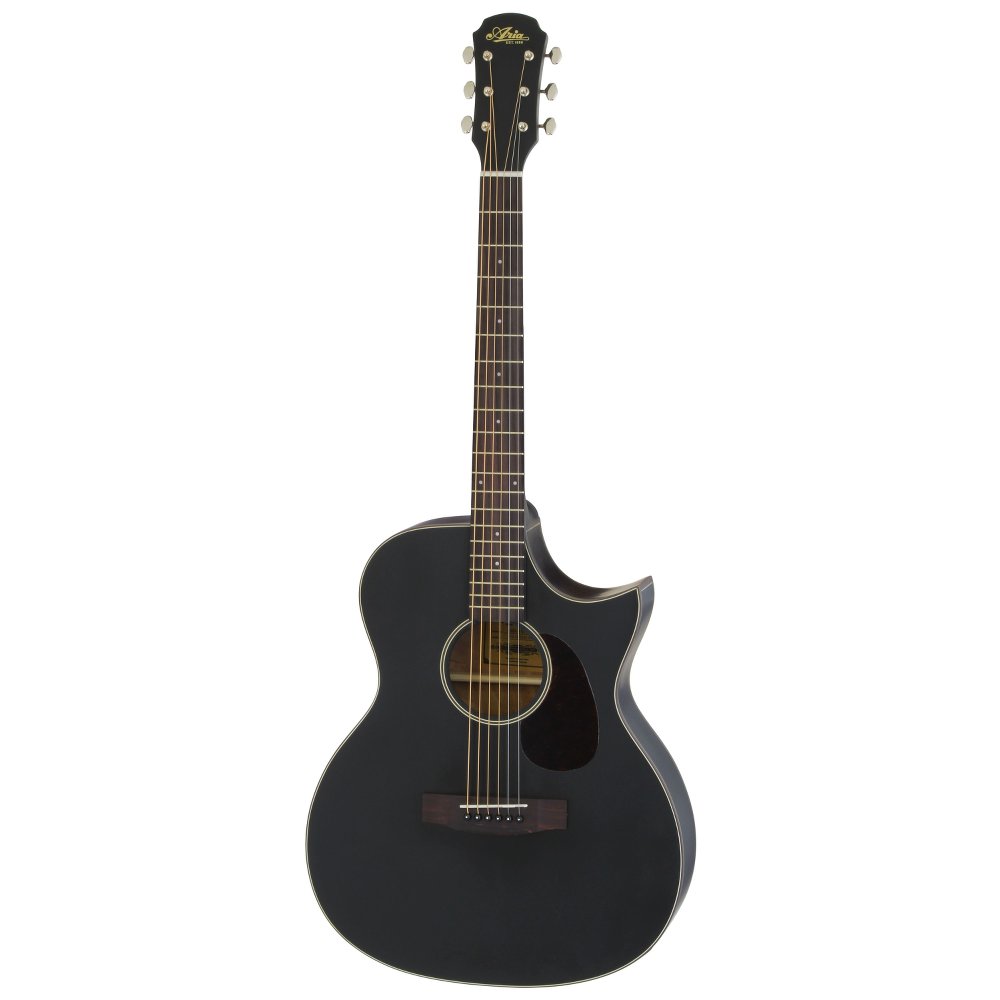 ARIA アリア 101CE MTBK Cutaway Electric ギグケース付き エレクトリックアコースティックギター