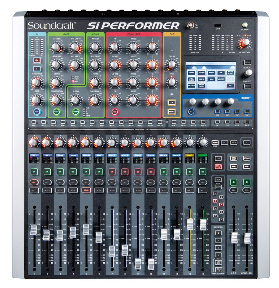 デジタルミキサー Chuya Online14チャンネルフェーダー Pa機器 1 デジタルミキサー Performer Performer Si 16マイク ライン入力 Soundcraft 訳あり