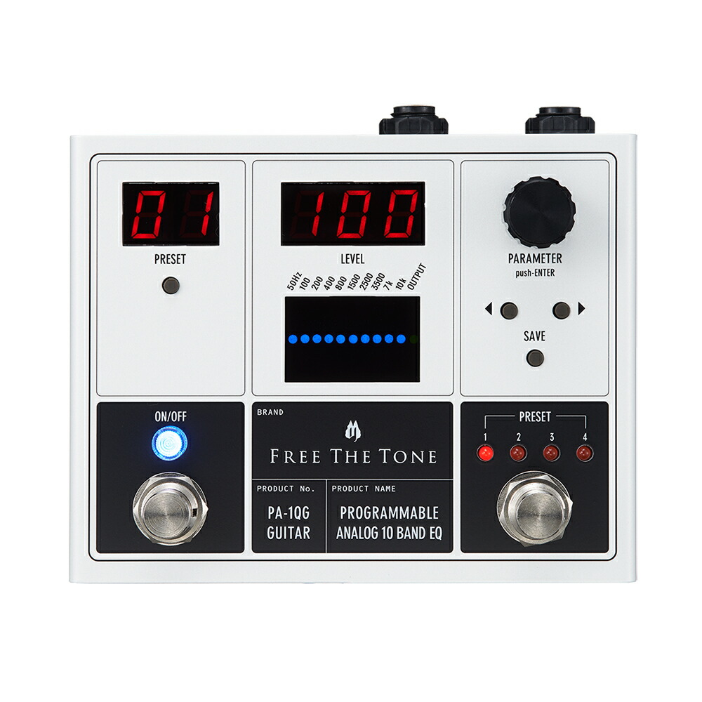 ベース FREE THE TONE PA-1QB Free The Tone PA-1QB Programmable Analog 10 Band EQ Pedal