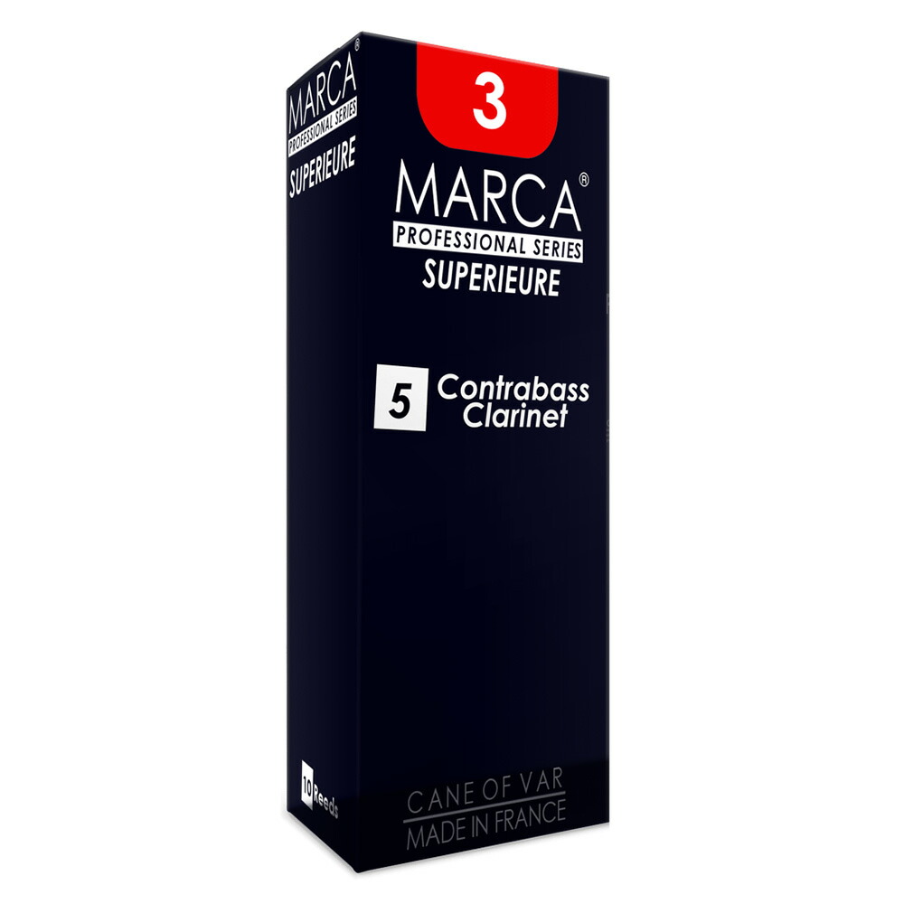 MARCA SUPERIEURE コントラバス クラリネット リード [3] 5枚入り｜chuya-online チューヤオンライン