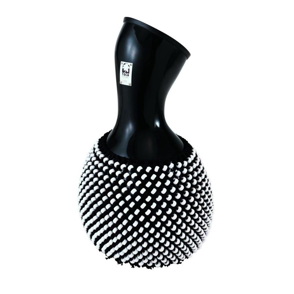 TOCA T2151B Fiberglass Shekere Black with White Beads シェケレ
