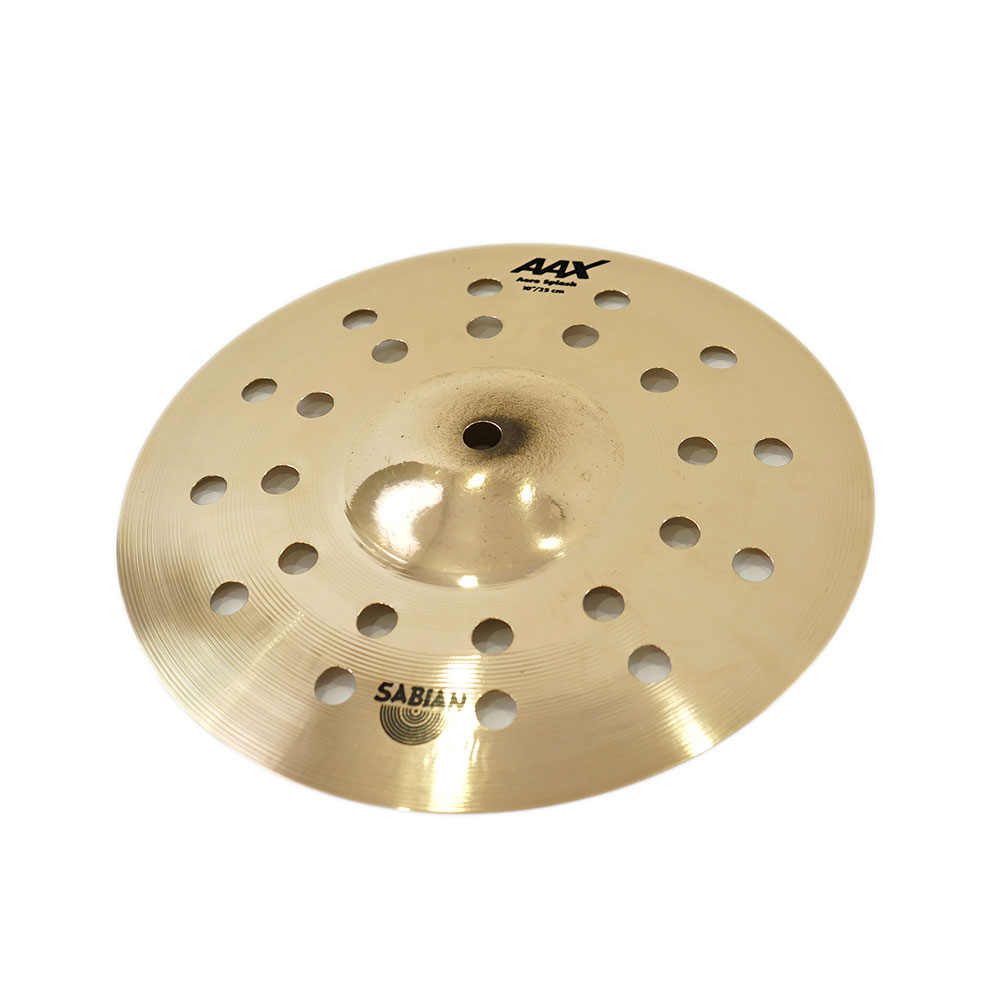 セイビアン シンバル スプラッシュ 10インチ SABIAN AAX-10AESP-B AAX Aero Splash Bri 10インチ スプラッシュシンバル 穴あきシンバル｜chuya-online チューヤオンライン