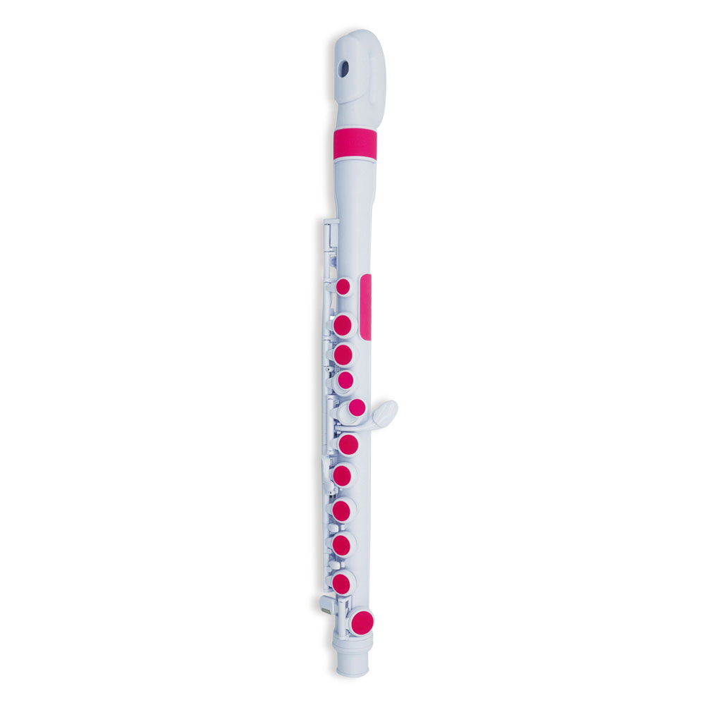 NUVO N220JFPK jFLUTE 2.0 White/Pink ヌーボ プラスチックフルート jフルート お子様向き｜chuya-online チューヤオンライン
