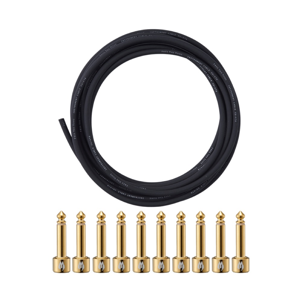 楽天市場】Free The Tone SL-4L-GD-10K ソルダーレスケーブルキット