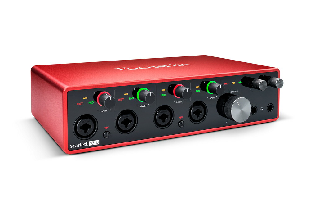 Focusrite Scarlett 18i8 Gen 3rd オーディオインターフェイス DAW