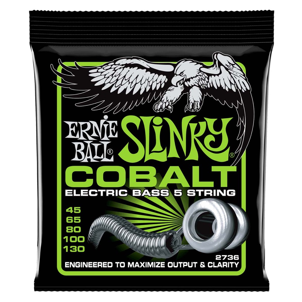 アーニーボール ERNIE BALL 2736 Bass 5 Slinky Cobalt 45-130 Gauge 5弦エレキベース弦