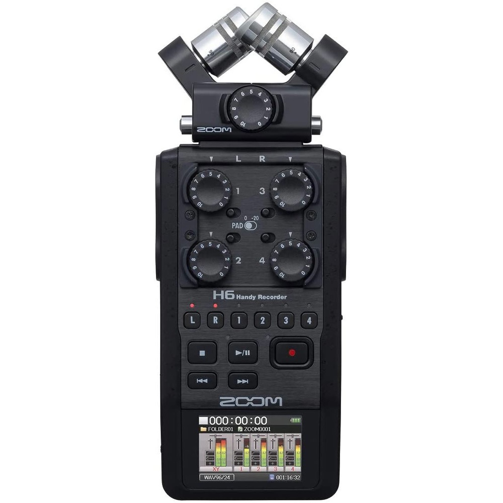 ZOOM H6 Black Handy Recorder ハンディーレコーダー DAW・DTM