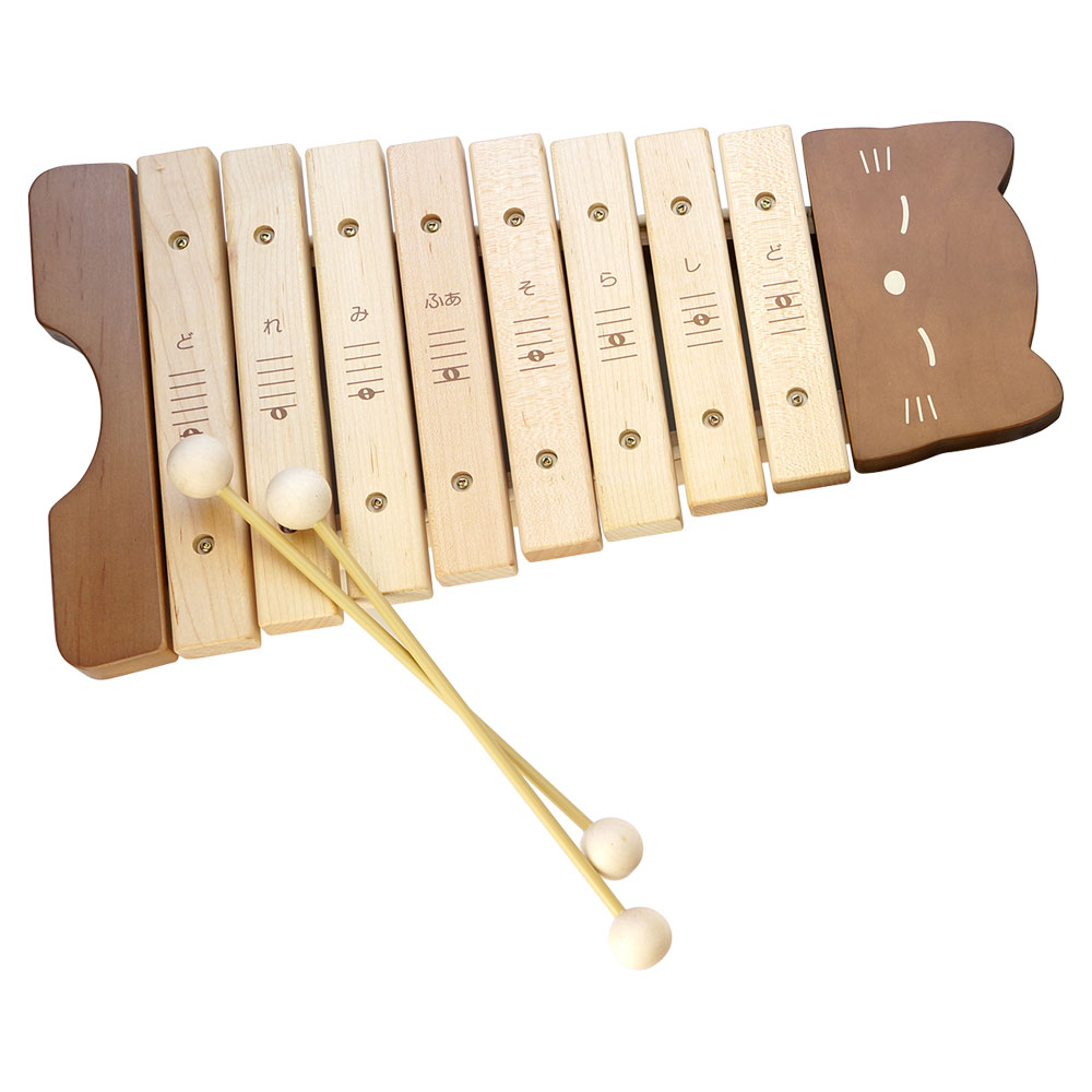 楽天市場】カワイ ねこのもっきん 木琴 シロフォン 9062 ばち付き