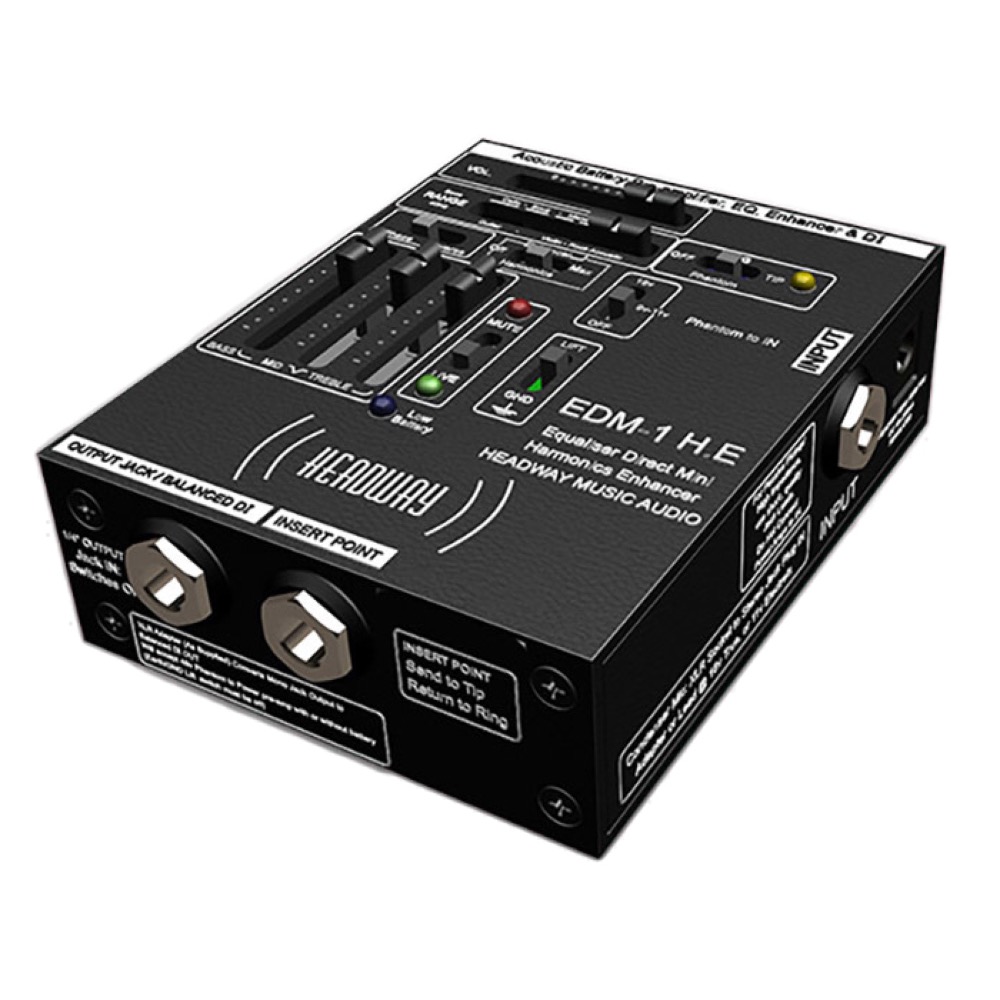 HEADWAY MUSIC AUDIO EDM-1 H.E アコースティック楽器用プリアンプ HEADWAY MUSIC AUDIO H.E アコースティック楽器用プリアンプ EDM-1
