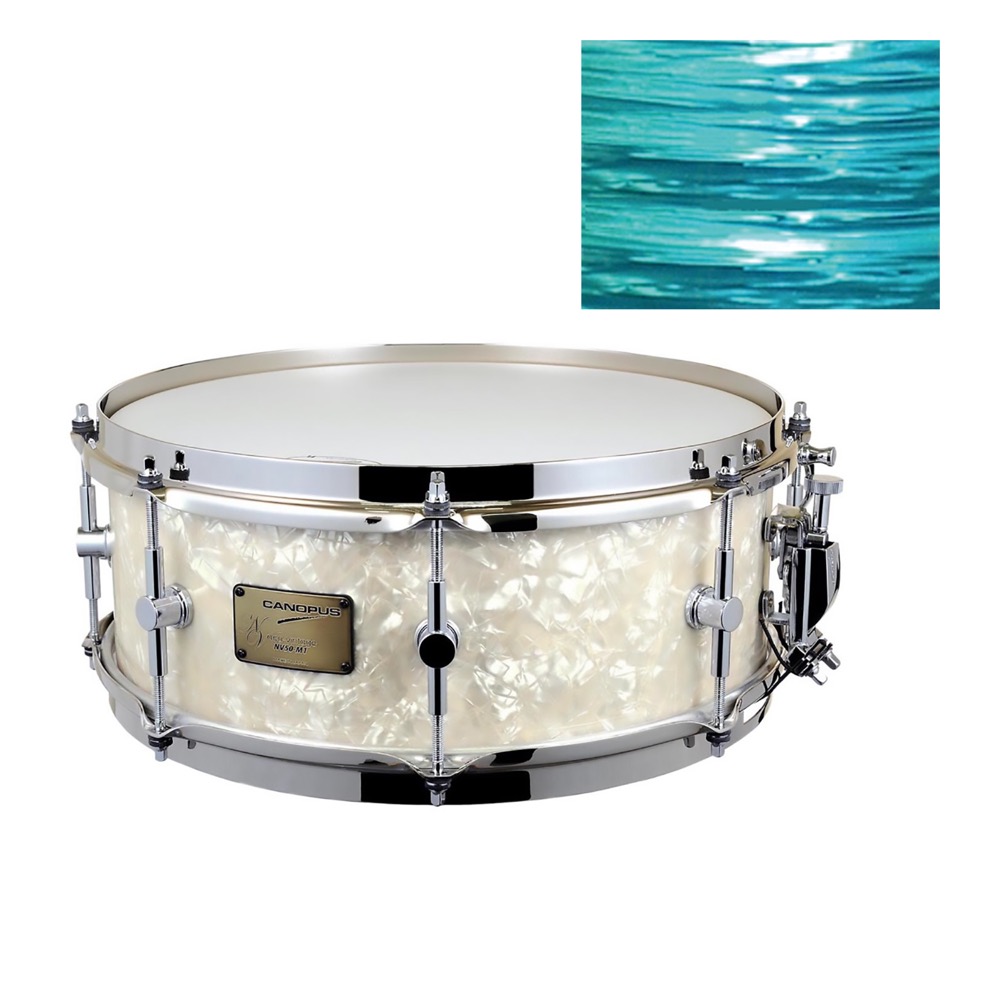 超歓迎 Canopus Nv50m1s 1465 14 X6 5 Turquoise Oyster Pvcカバリング スネアドラム 新発売の Aicapitalmarketsummit Com