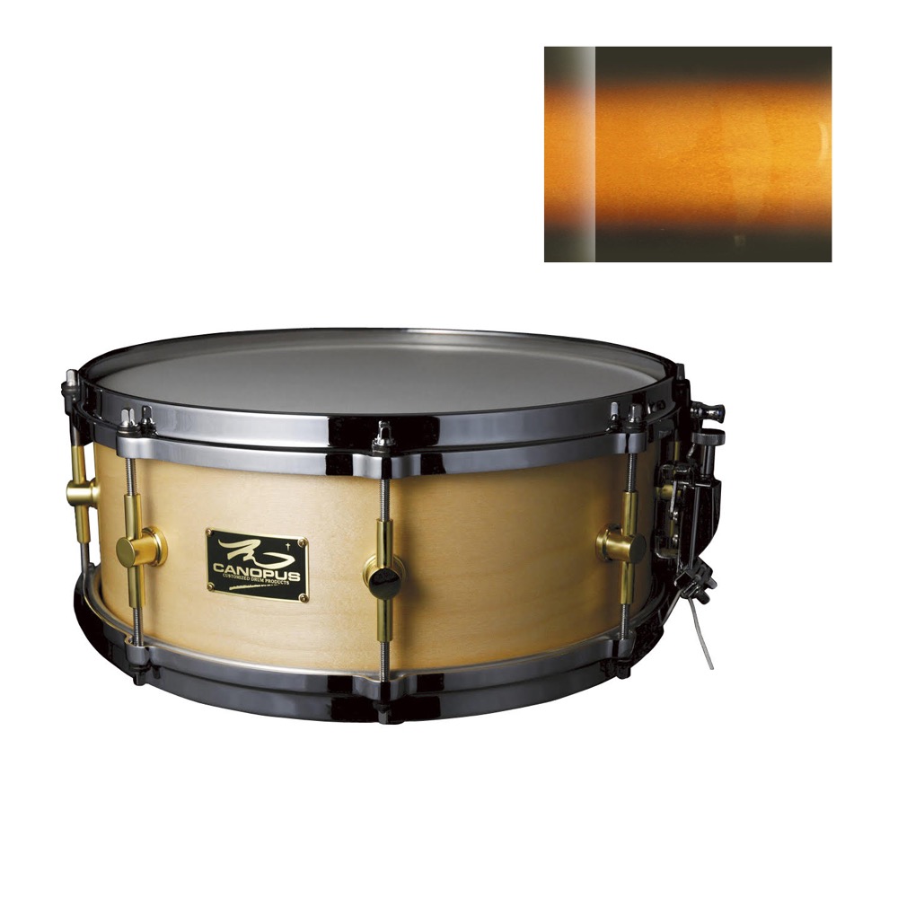 宅送 Canopus M 1265 The Maple Tabacco Burst Lq マット ラッカーフィニッシュ スネアドラムw 新版 Sinepulse Com