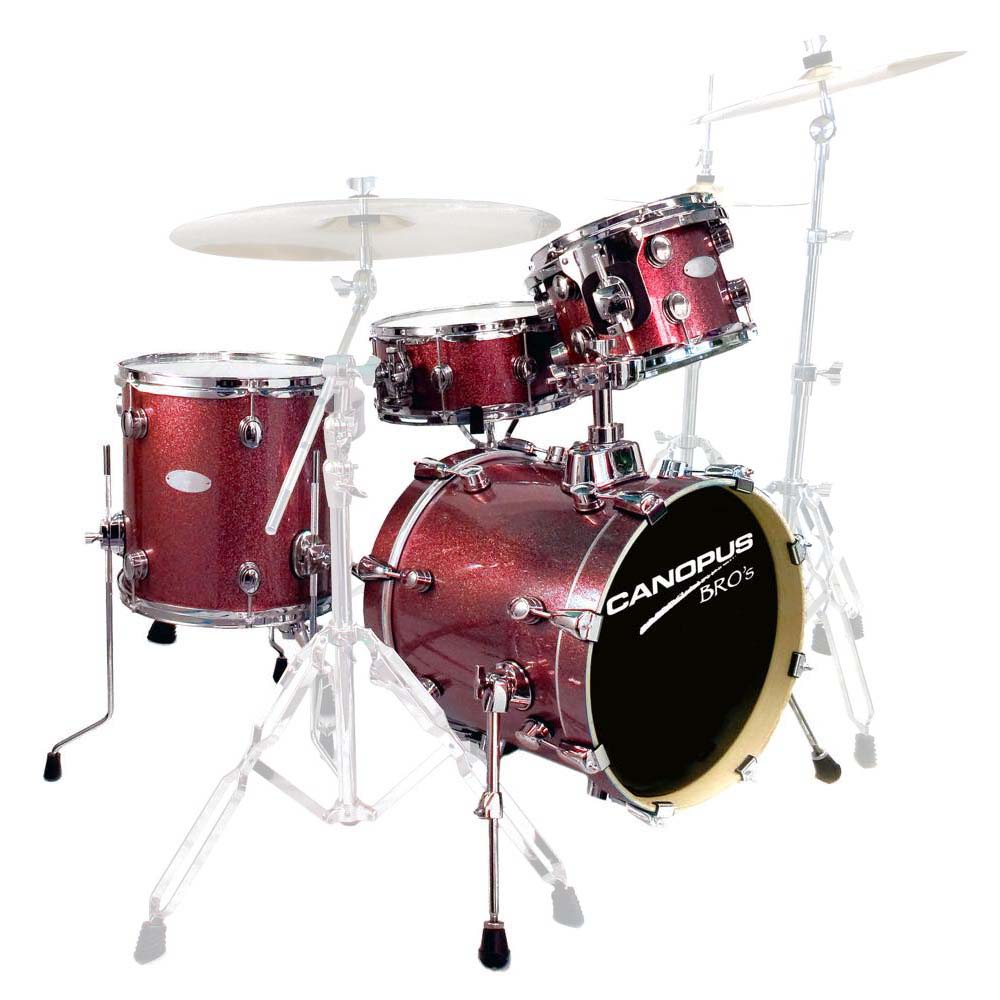 Canopus Bro S Kit Sk 16 Platinum Ruby ドラム一揃いの道具 Gullane Com Br