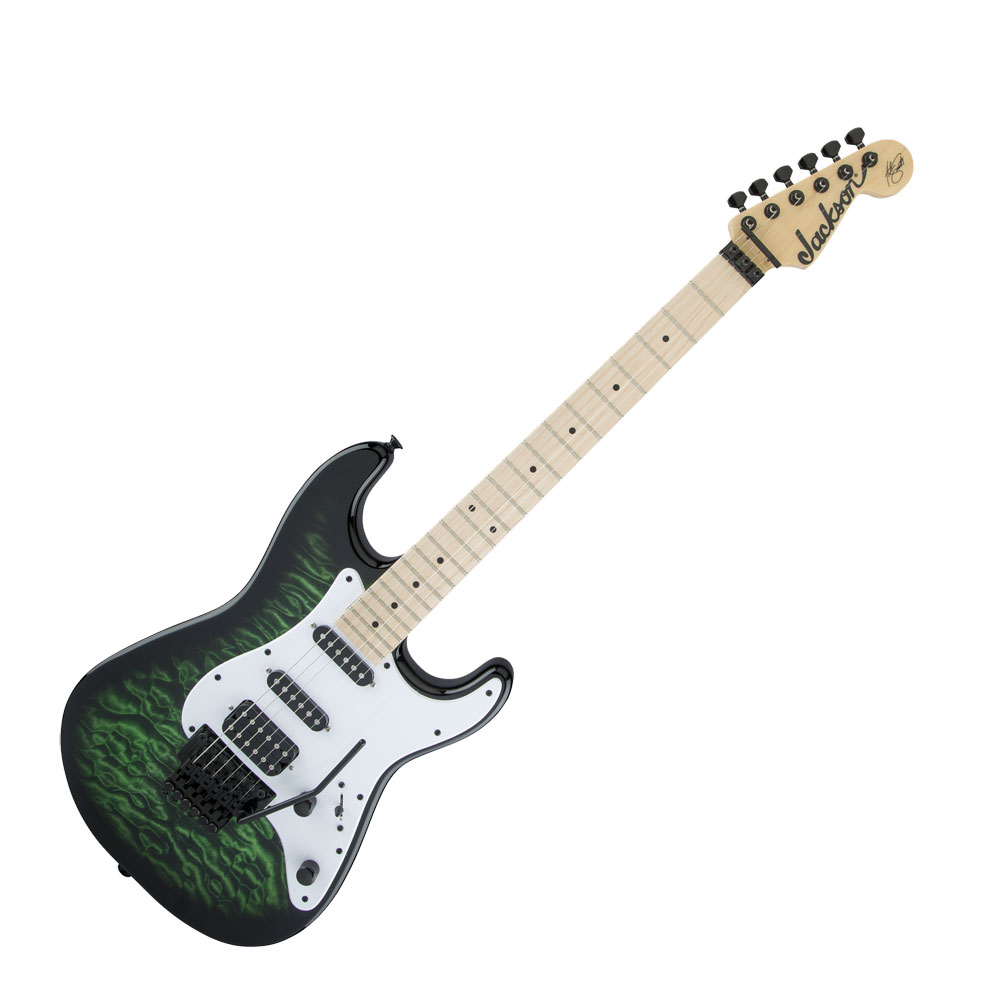 Jackson X Series Signature Adrian Smith SDXQM Transparent Green エレキギター|chuya-online チューヤオンライン